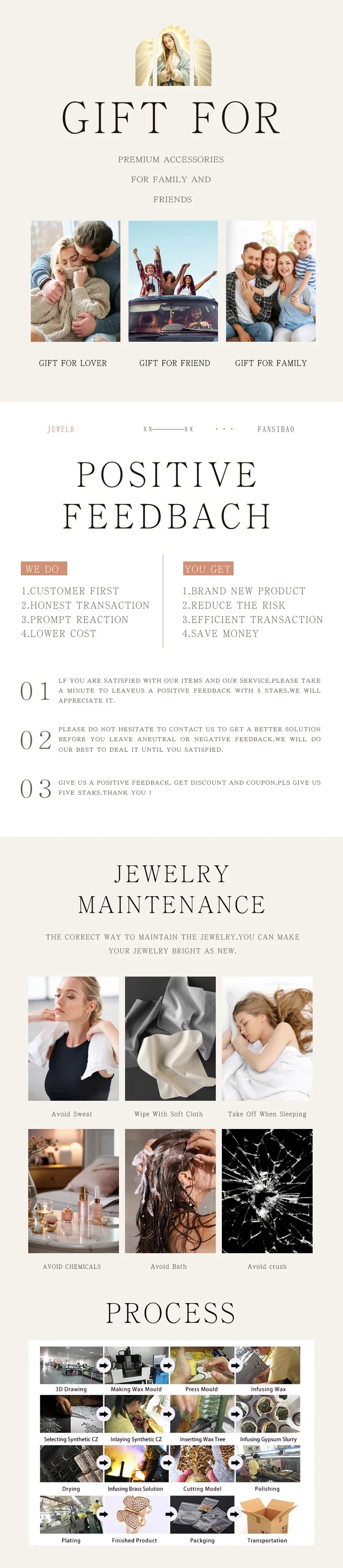 Virgin Mary Jewelry Set