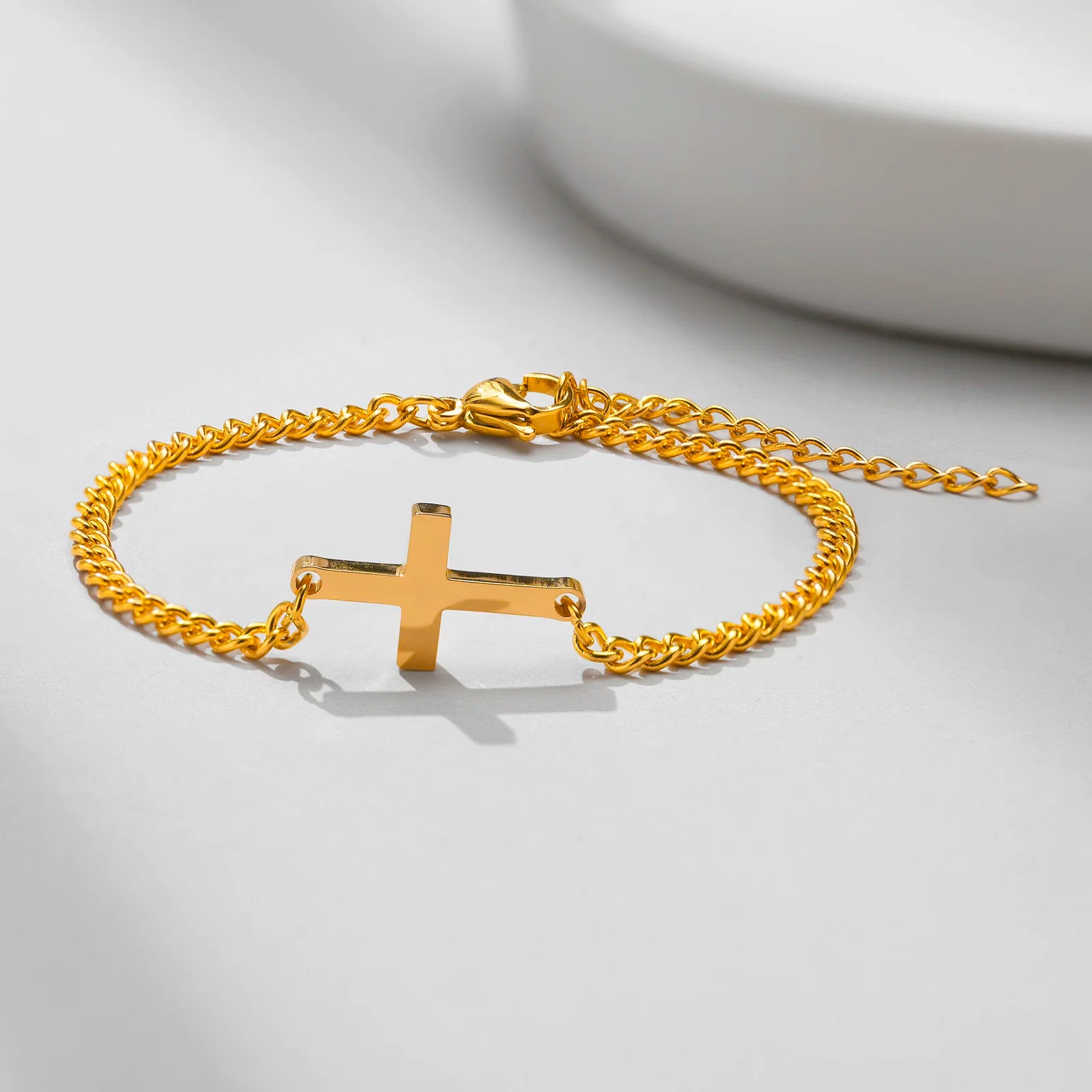 Stainless Steel Cross Bracelet