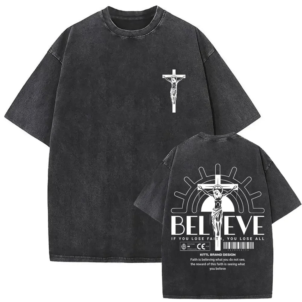 Gothic Rock Jesus Graphic Tee
