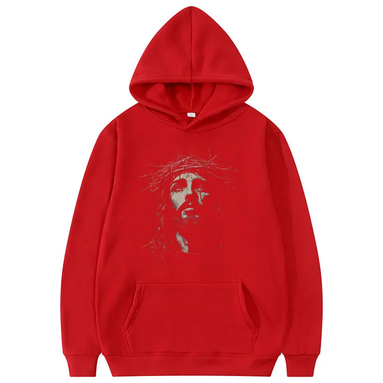 Vintage Jesus Face Hoodie