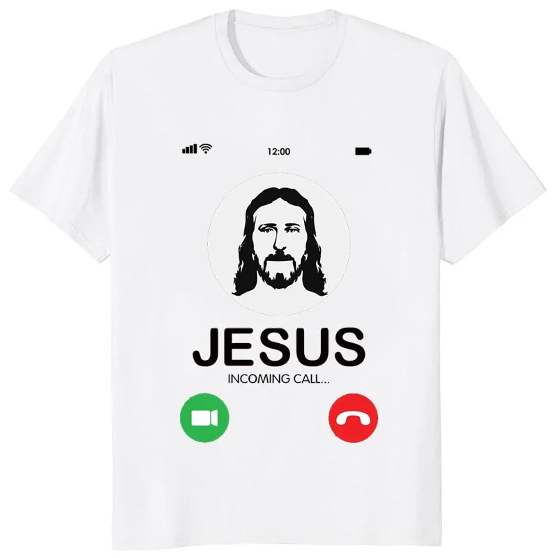 Jesus Incoming Call Meme Tee