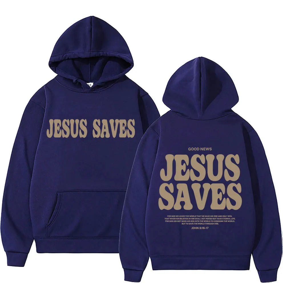 Jesus Saves Oversized Hoodie