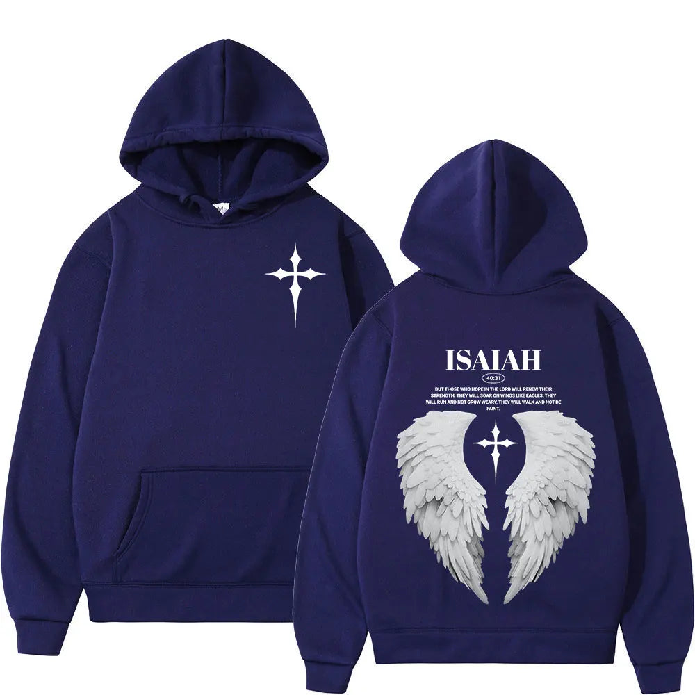 Winged Bible Verse Oversized Hoodie