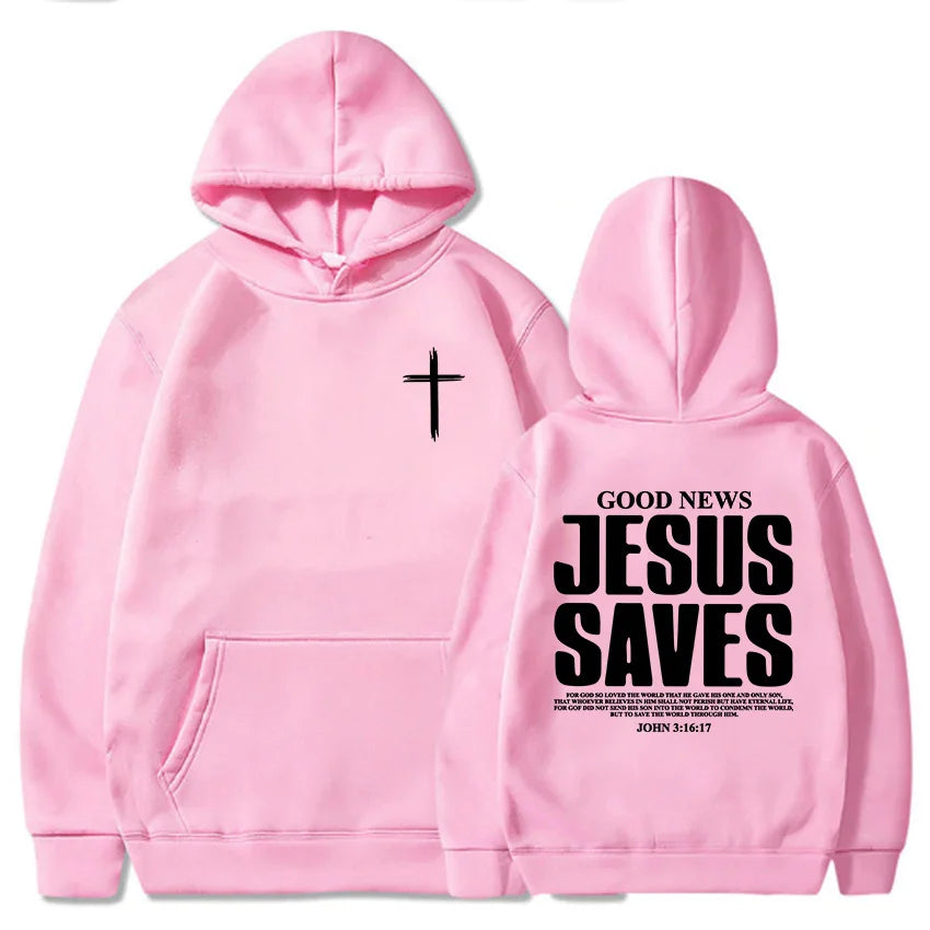 Jesus Saves John 3:16 Hoodie