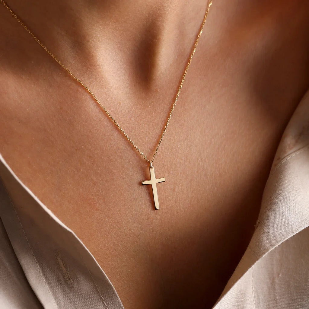 Gold & Silver Cross Necklace