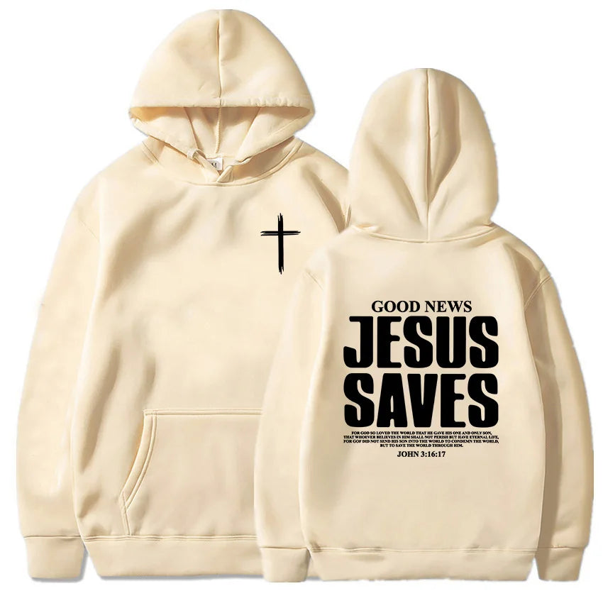 Jesus Saves John 3:16 Hoodie