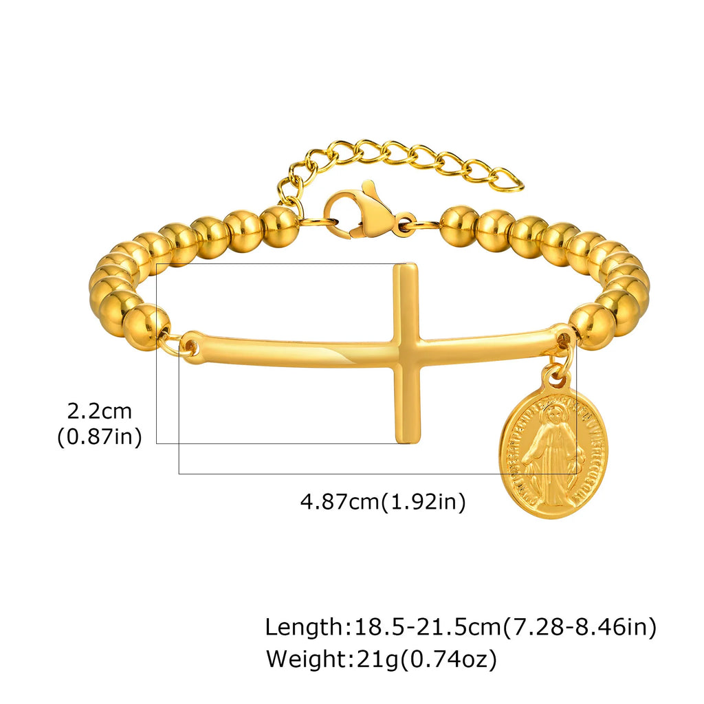Women’s Cross Stretch Bracelet