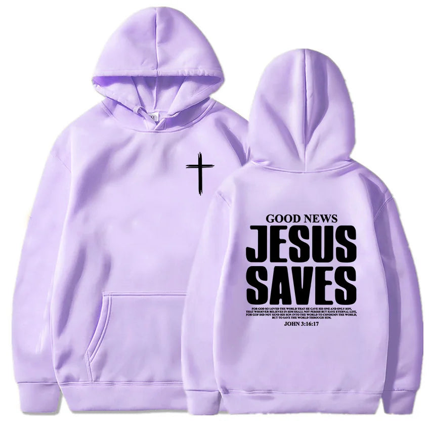 Jesus Saves John 3:16 Hoodie