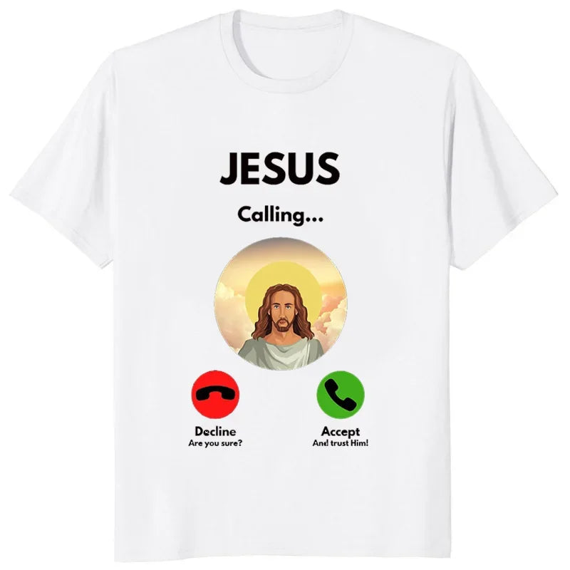 Jesus Incoming Call Meme Tee