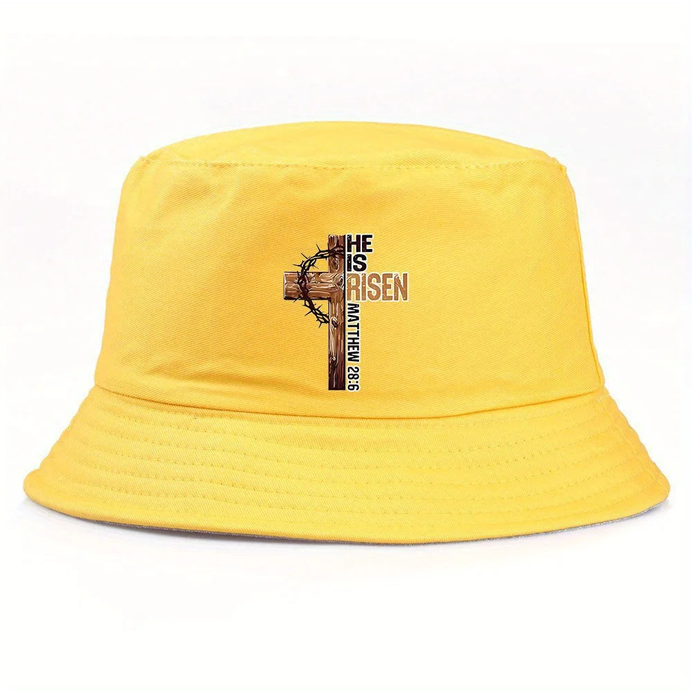 He Is Risen Easter Bucket Hat
