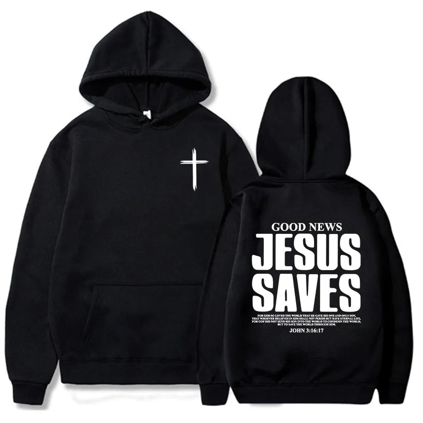 Jesus Saves John 3:16 Hoodie