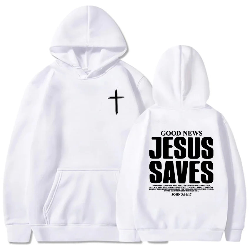 Jesus Saves John 3:16 Hoodie
