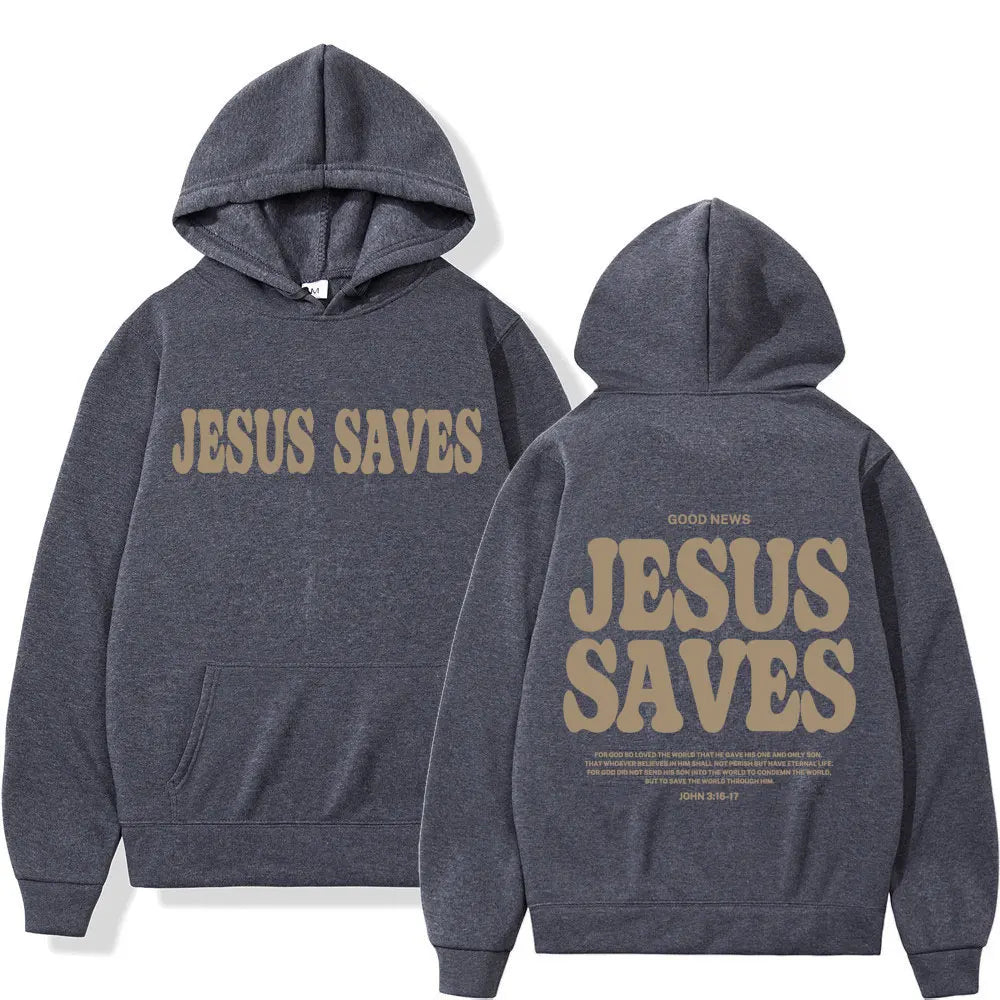 Jesus Saves Oversized Hoodie