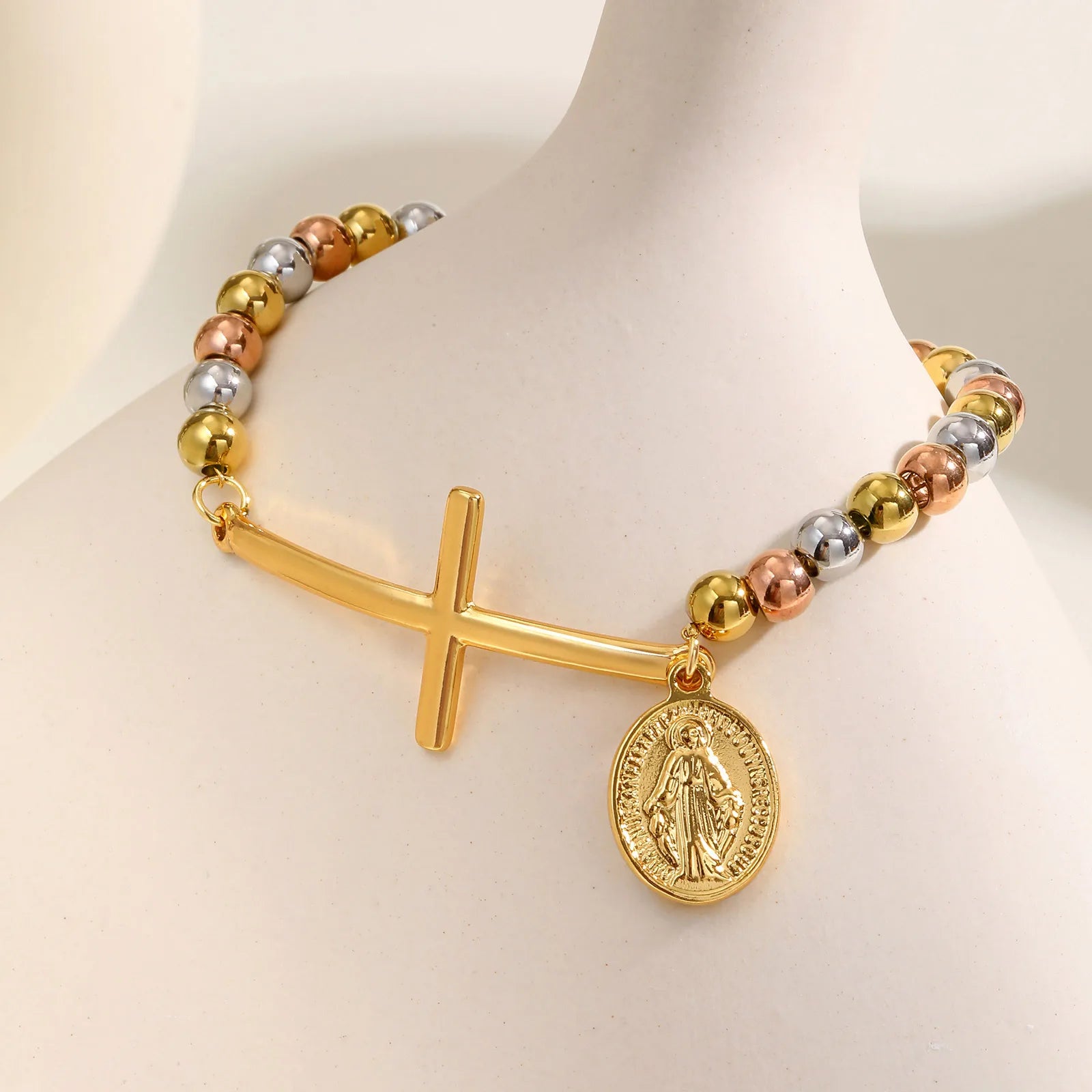 Women’s Cross Stretch Bracelet