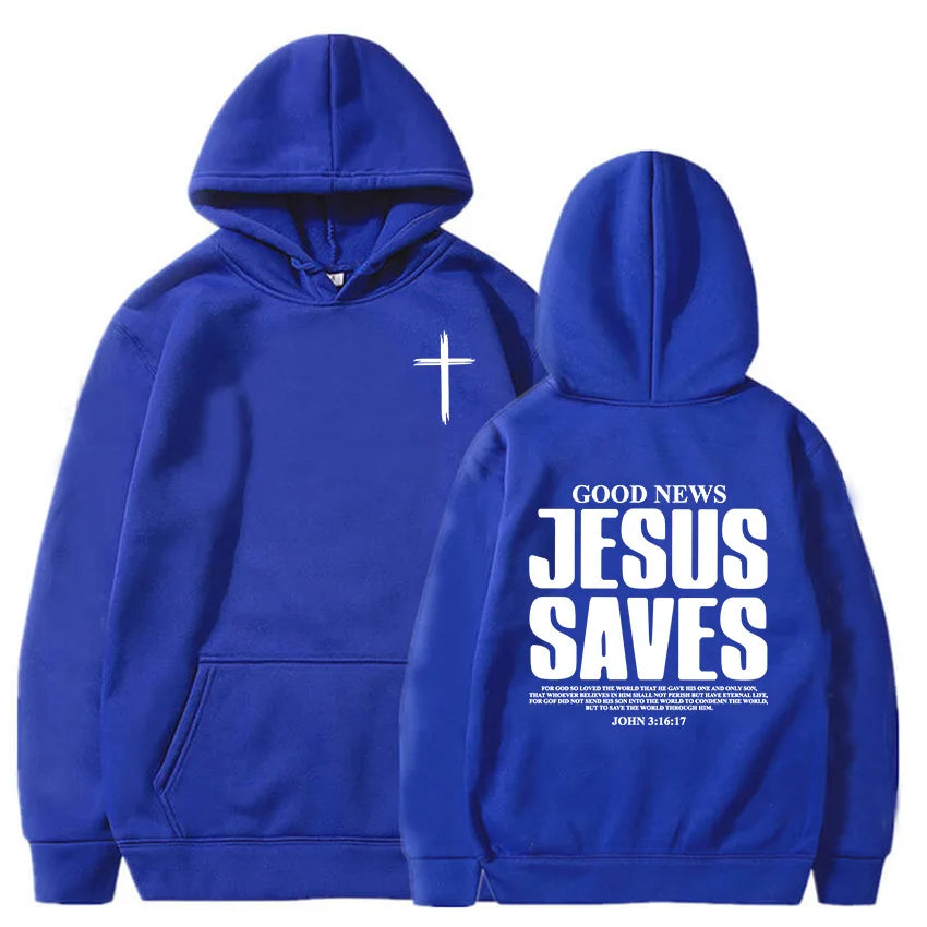 Jesus Saves John 3:16 Hoodie