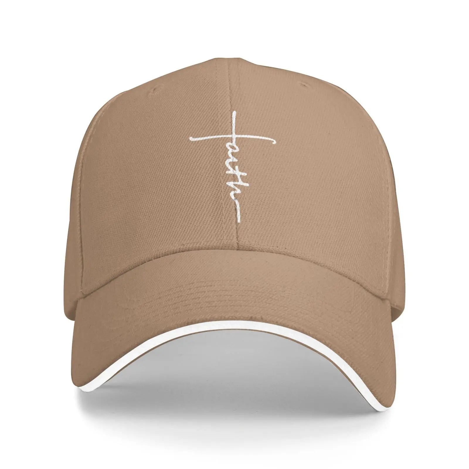 Faith Cross Script Baseball Cap