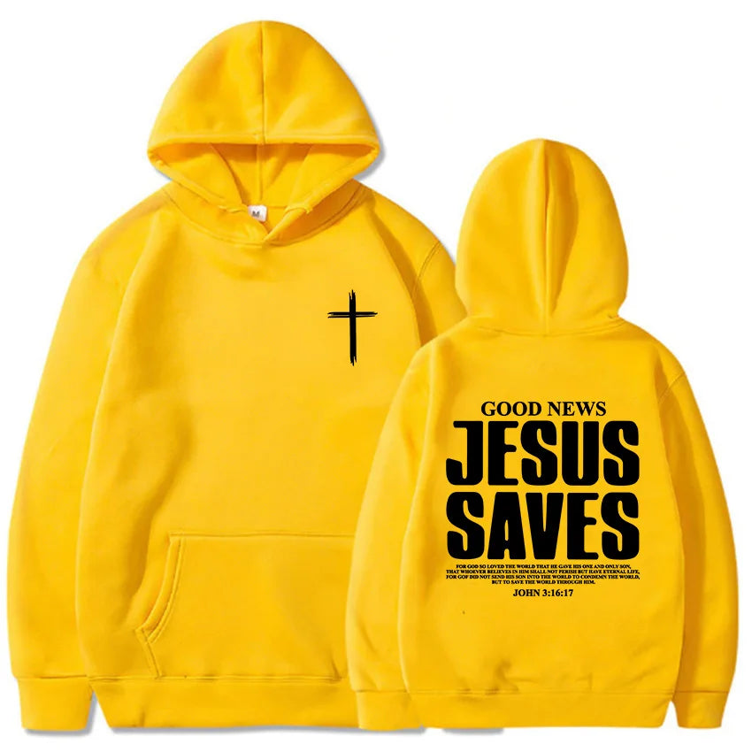 Jesus Saves John 3:16 Hoodie