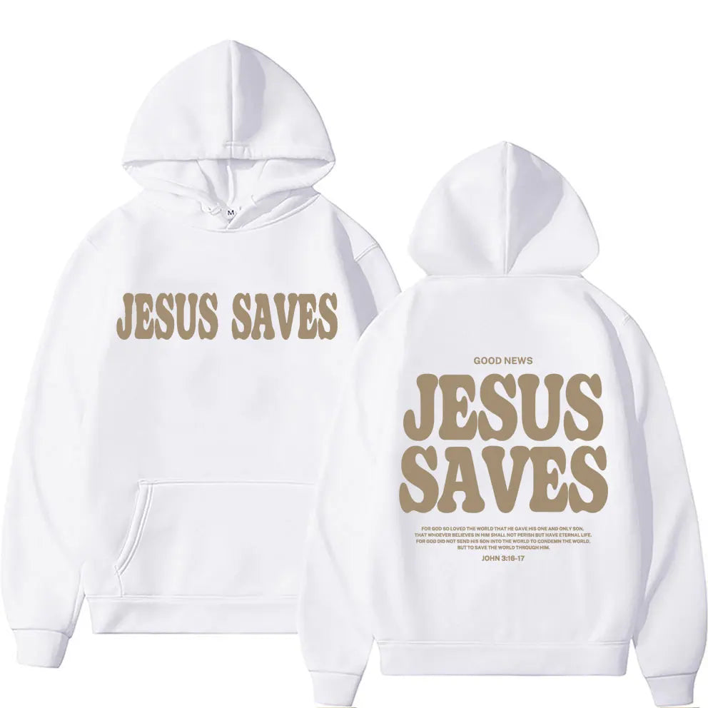 Jesus Saves Oversized Hoodie