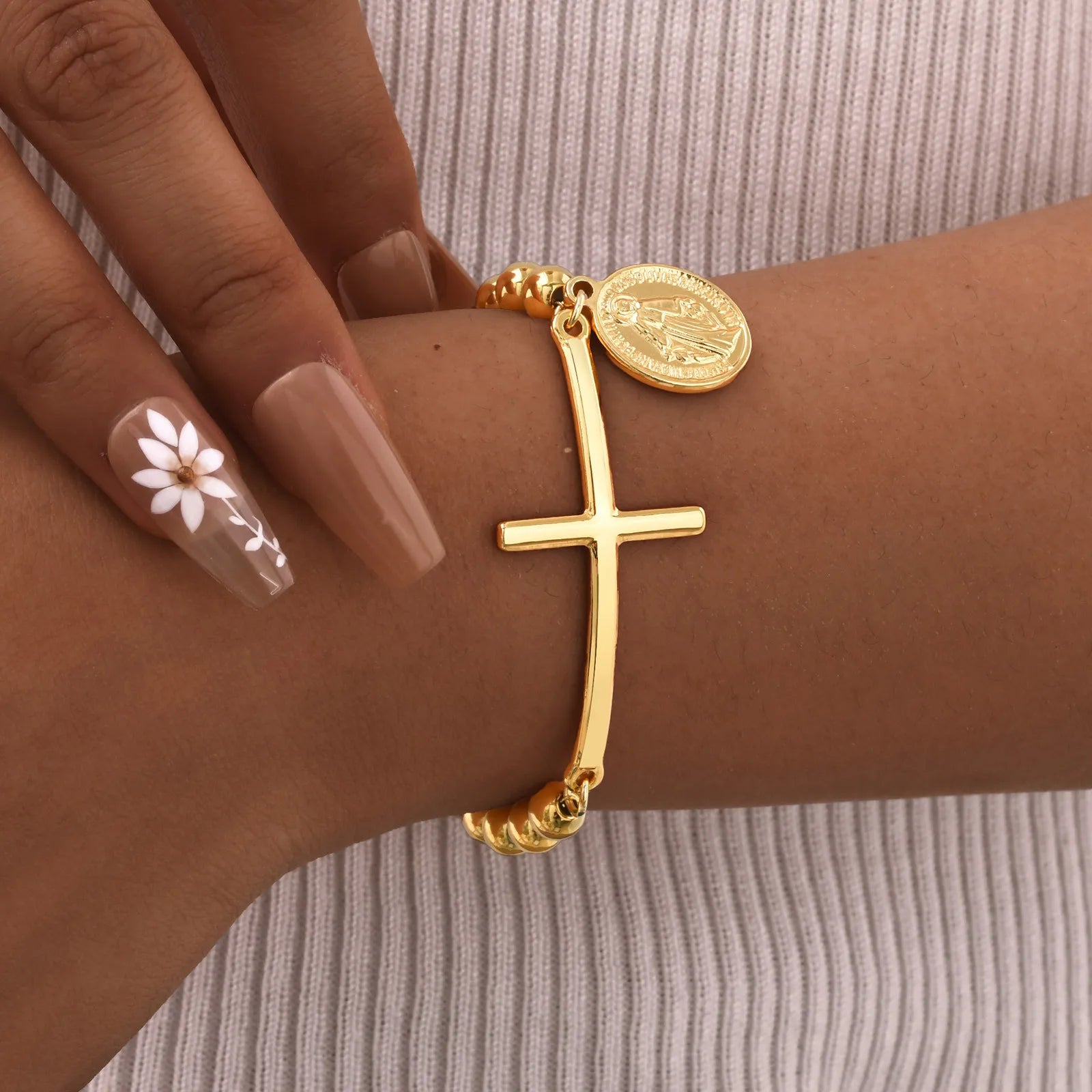 Women’s Cross Stretch Bracelet