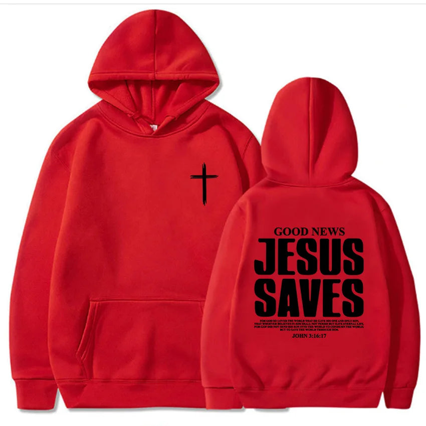 Jesus Saves John 3:16 Hoodie
