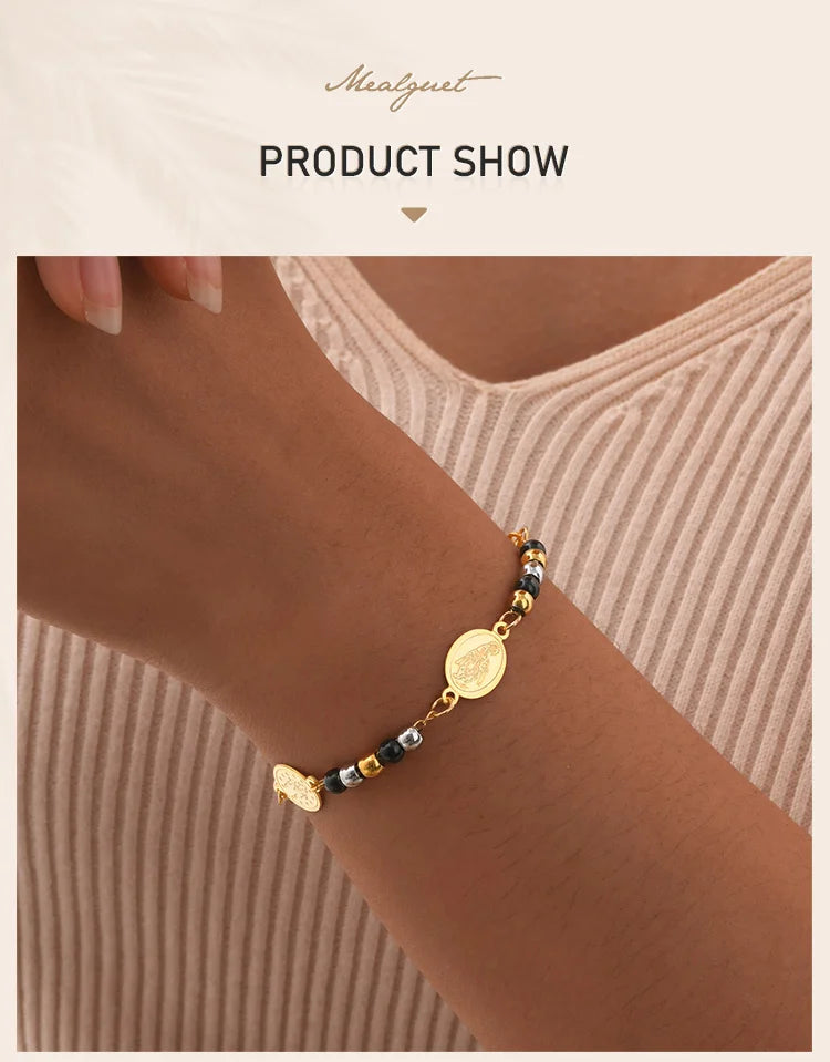 Rosary Cross Bracelet