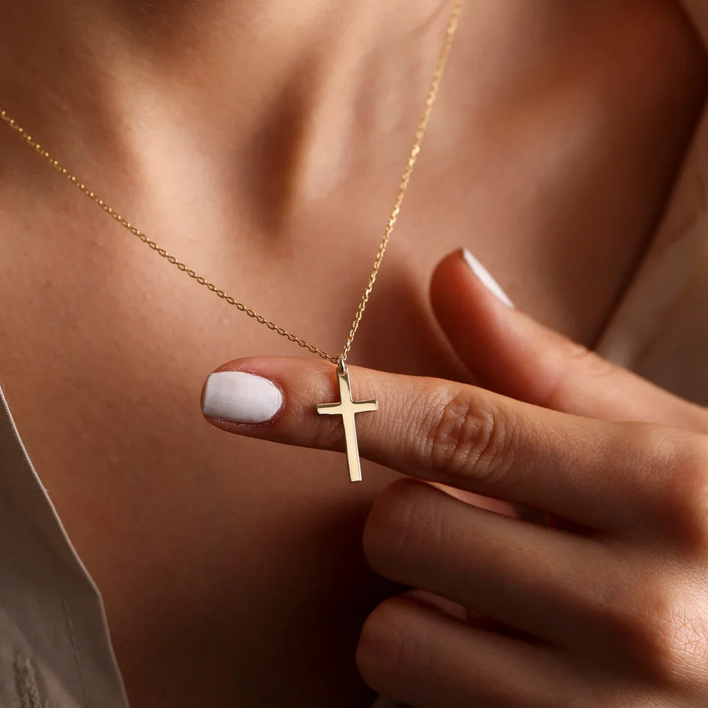 Gold & Silver Cross Necklace