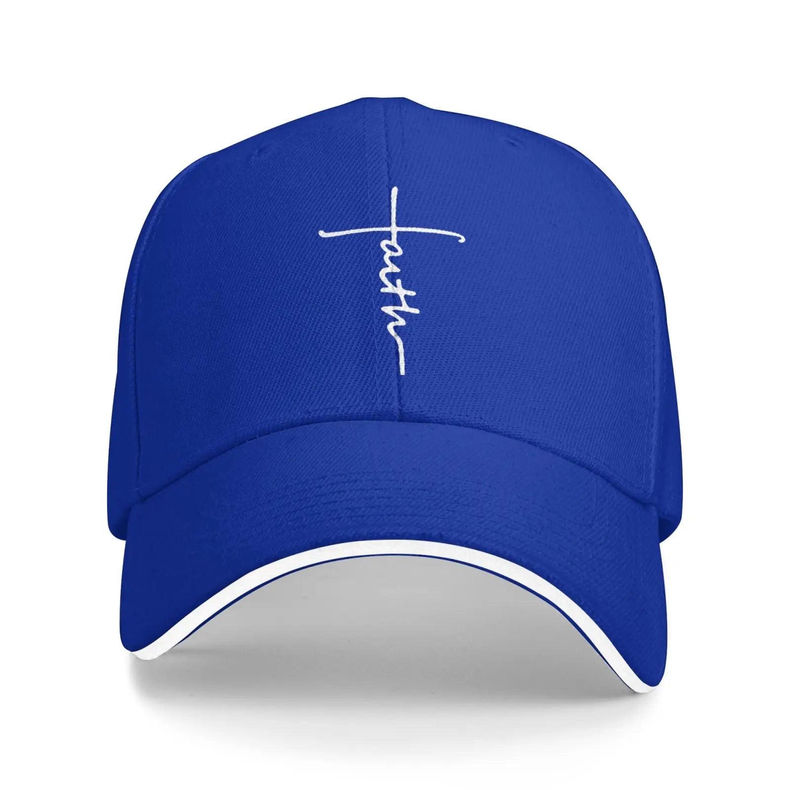 Faith Cross Script Baseball Cap