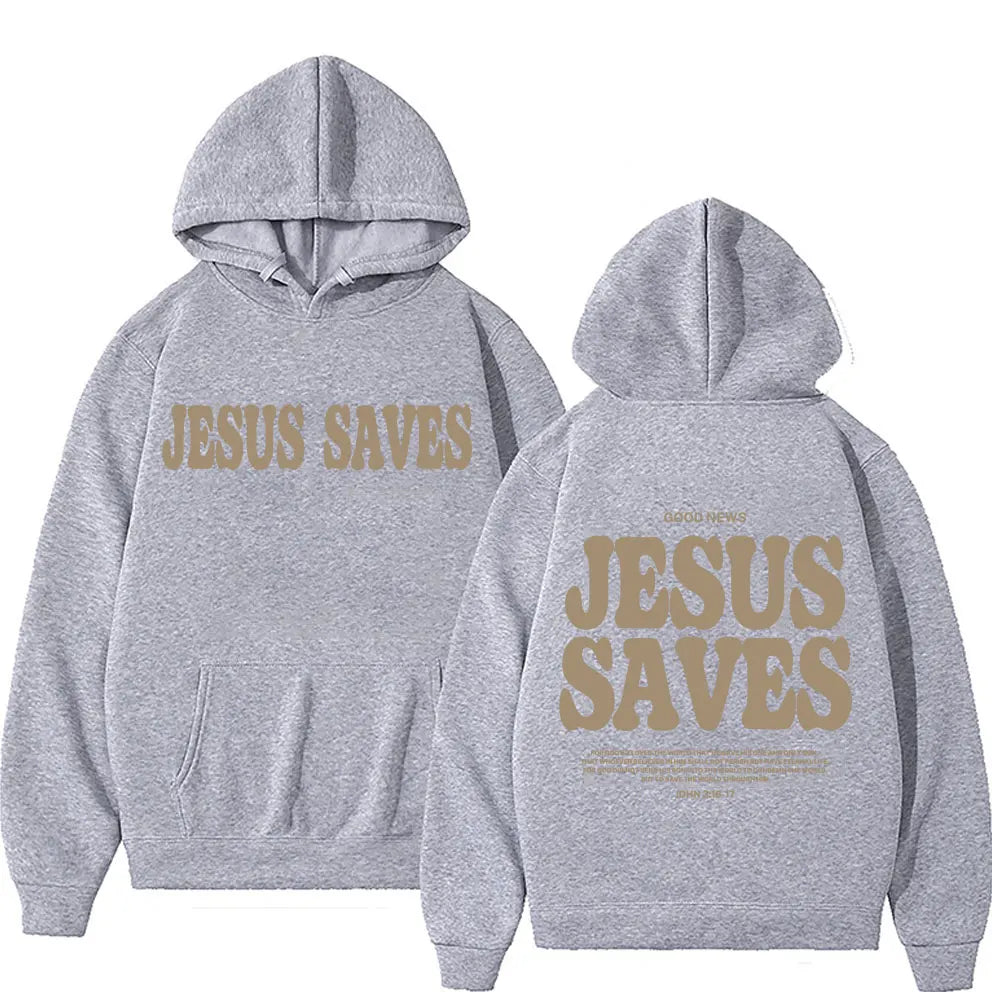 Jesus Saves Oversized Hoodie