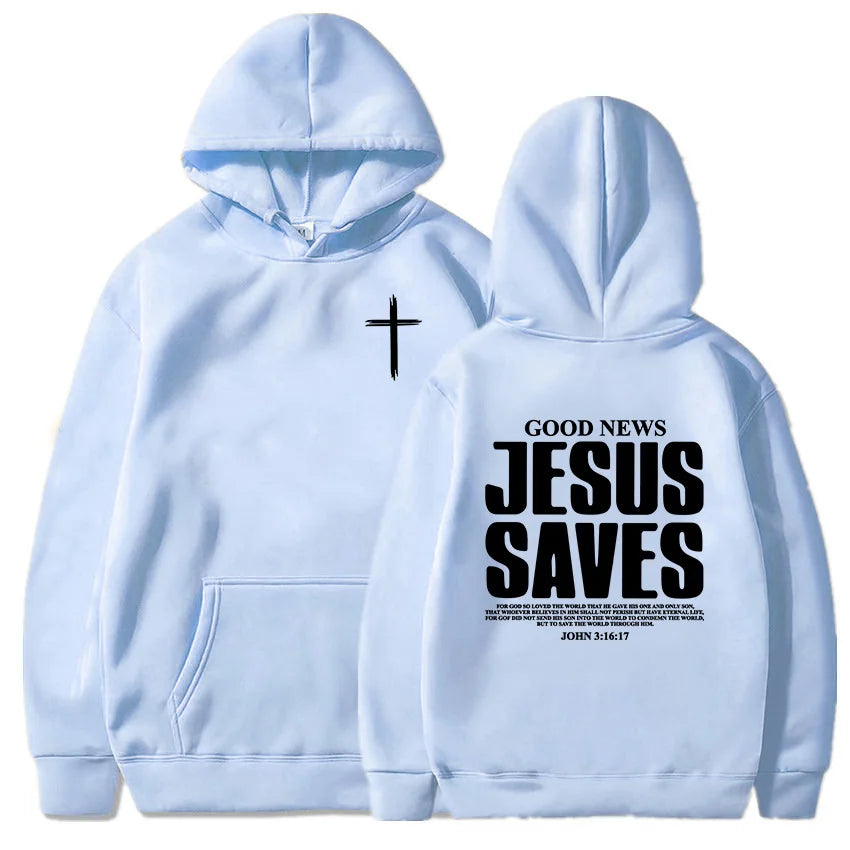 Jesus Saves John 3:16 Hoodie