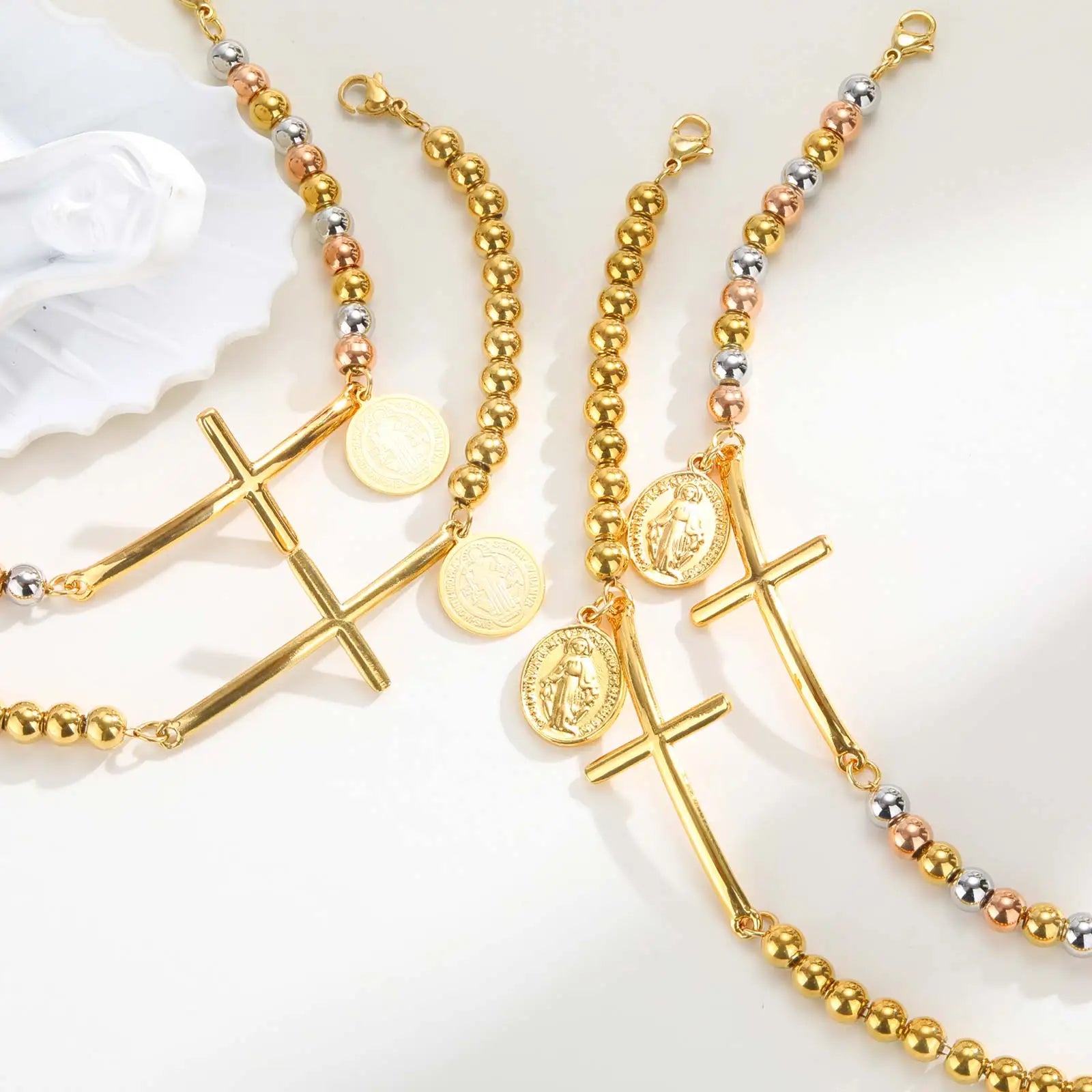 Women’s Cross Stretch Bracelet